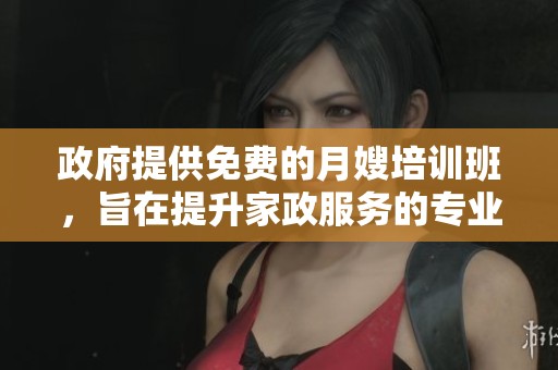 政府提供免费的月嫂培训班，旨在提升家政服务的专业技能与素质