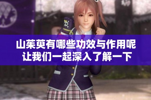 山茱萸有哪些功效与作用呢 让我们一起深入了解一下吧
