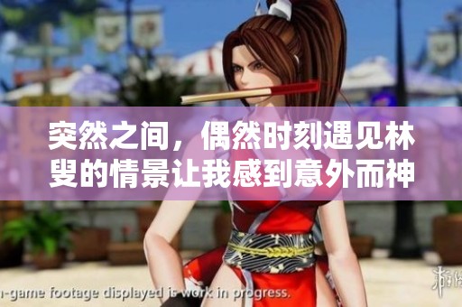 突然之间，偶然时刻遇见林叟的情景让我感到意外而神奇。