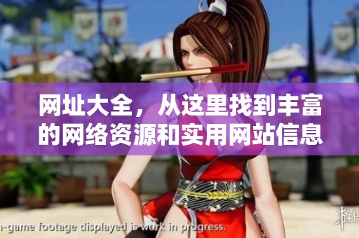 网址大全，从这里找到丰富的网络资源和实用网站信息！