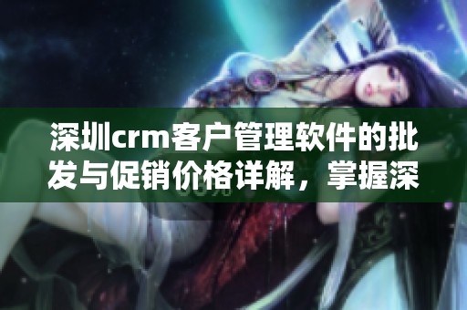 深圳crm客户管理软件的批发与促销价格详解，掌握深圳crm客户管理软件的优势