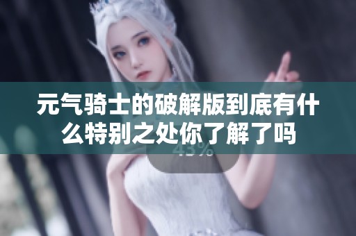 元气骑士的破解版到底有什么特别之处你了解了吗