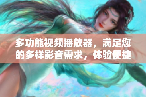 多功能视频播放器，满足您的多样影音需求，体验便捷乐趣的精彩时刻！