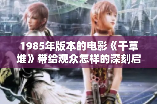 1985年版本的电影《干草堆》带给观众怎样的深刻启示与感受呢