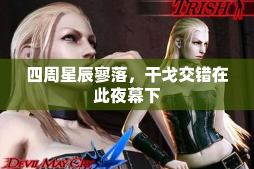 四周星辰寥落，干戈交错在此夜幕下