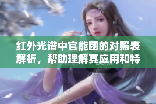 红外光谱中官能团的对照表解析，帮助理解其应用和特性