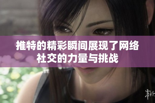 推特的精彩瞬间展现了网络社交的力量与挑战