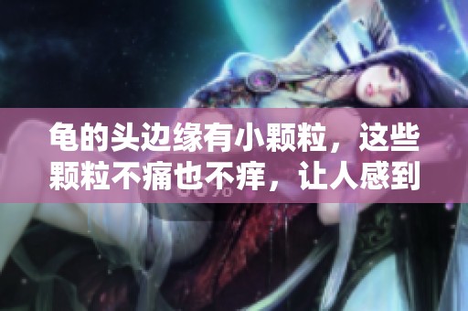 龟的头边缘有小颗粒，这些颗粒不痛也不痒，让人感到担忧。