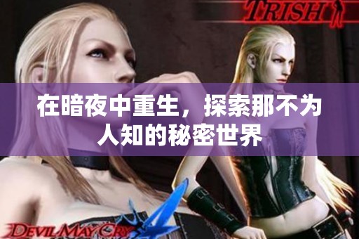 在暗夜中重生，探索那不为人知的秘密世界