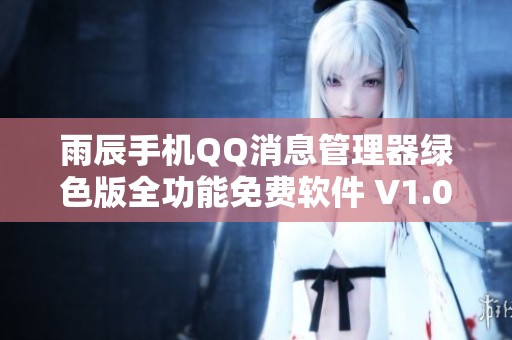 雨辰手机QQ消息管理器绿色版全功能免费软件 V1.0.0 发布，体验无限便捷！