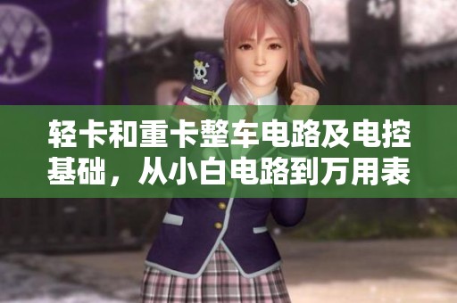 轻卡和重卡整车电路及电控基础，从小白电路到万用表的使用技巧详解