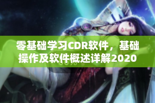 零基础学习CDR软件，基础操作及软件概述详解2020