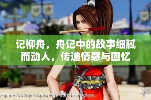 记柳舟，舟记中的故事细腻而动人，传递情感与回忆