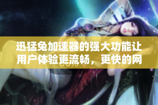 迅猛兔加速器的强大功能让用户体验更流畅，更快的网络连接在等待着你
