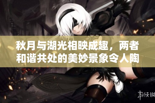 秋月与湖光相映成趣，两者和谐共处的美妙景象令人陶醉