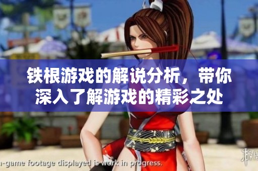 铁根游戏的解说分析，带你深入了解游戏的精彩之处