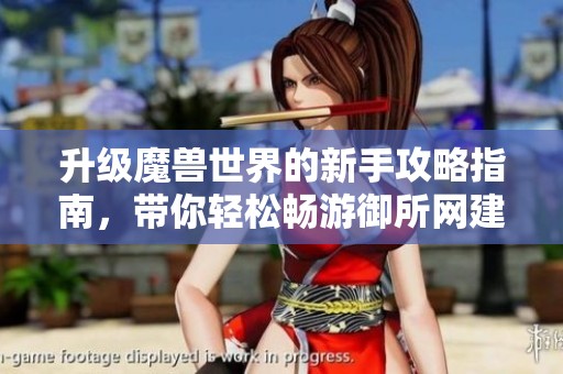 升级魔兽世界的新手攻略指南，带你轻松畅游御所网建站技巧