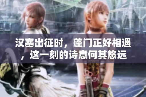 汉塞出征时，蓬门正好相遇，这一刻的诗意何其悠远