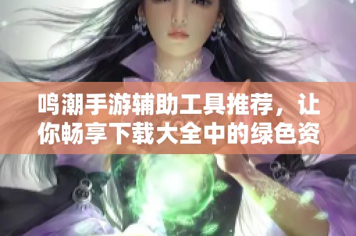 鸣潮手游辅助工具推荐，让你畅享下载大全中的绿色资源网优质资源