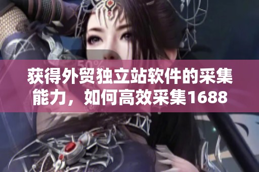 获得外贸独立站软件的采集能力，如何高效采集1688软件爆款产品