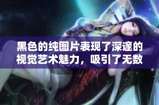 黑色的纯图片表现了深邃的视觉艺术魅力，吸引了无数人的目光。