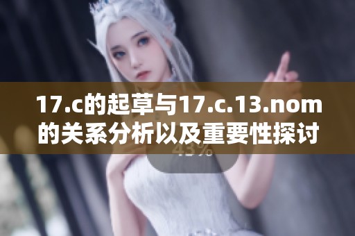 17.c的起草与17.c.13.nom的关系分析以及重要性探讨