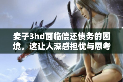 麦子3hd面临偿还债务的困境，这让人深感担忧与思考