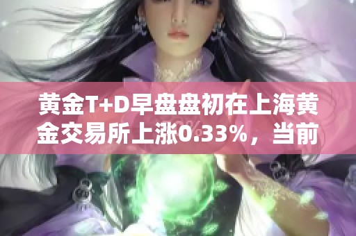 黄金T+D早盘盘初在上海黄金交易所上涨0.33%，当前价格为784.0元克