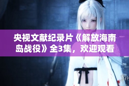 央视文献纪录片《解放海南岛战役》全3集，欢迎观看红歌会网精彩内容