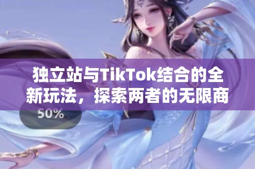 独立站与TikTok结合的全新玩法，探索两者的无限商机与潜力