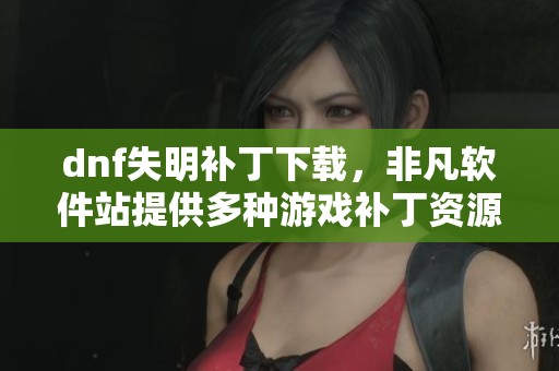 dnf失明补丁下载，非凡软件站提供多种游戏补丁资源