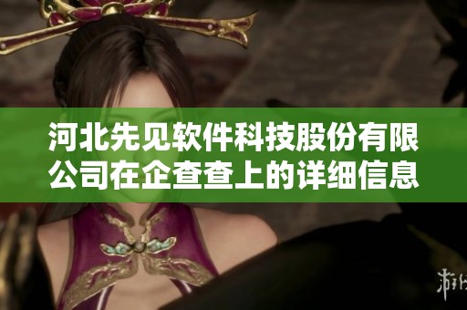 河北先见软件科技股份有限公司在企查查上的详细信息介绍