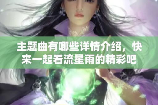 主题曲有哪些详情介绍，快来一起看流星雨的精彩吧