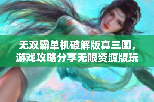 无双霸单机破解版真三国，游戏攻略分享无限资源版玩法指南